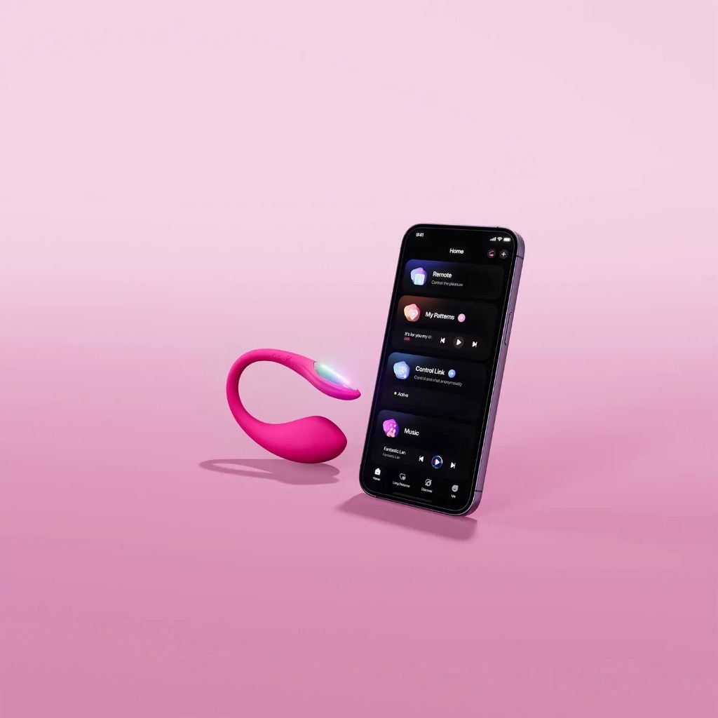 Lovense - Lush Mini App-Controlled Wearable Vibrator, Adult Interactive Sex Toys - Closing the Distance_img_1