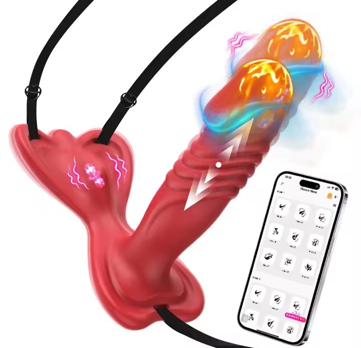 Wearable Vibrator Dildo with Thrusting & Dual Motors, App Remote Control Panty Vibrator, Adult Sex Toys for Women & Couple_img_5