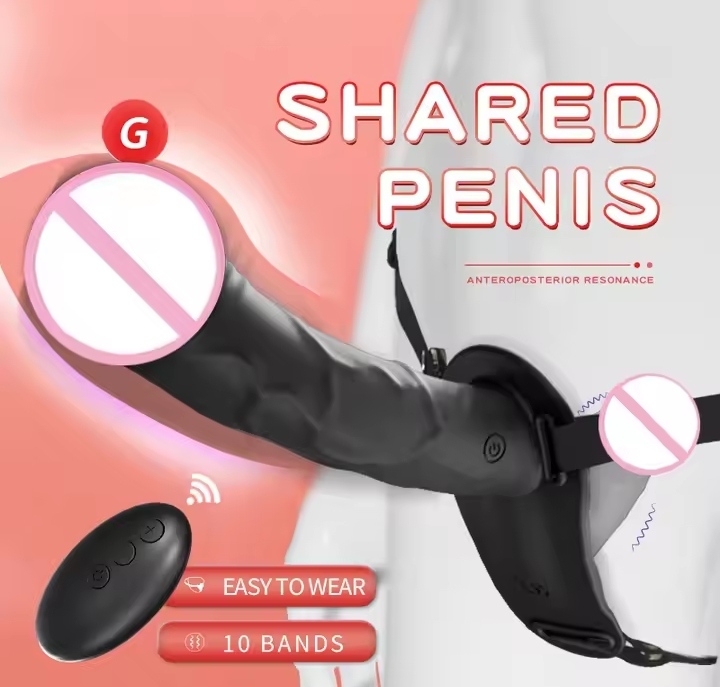 Wearable Double Ended Dildo Vibrator Strap On Remote Control Adult Sex Toys for Couples Lesbians Strap-On Panties Dildo_img_2