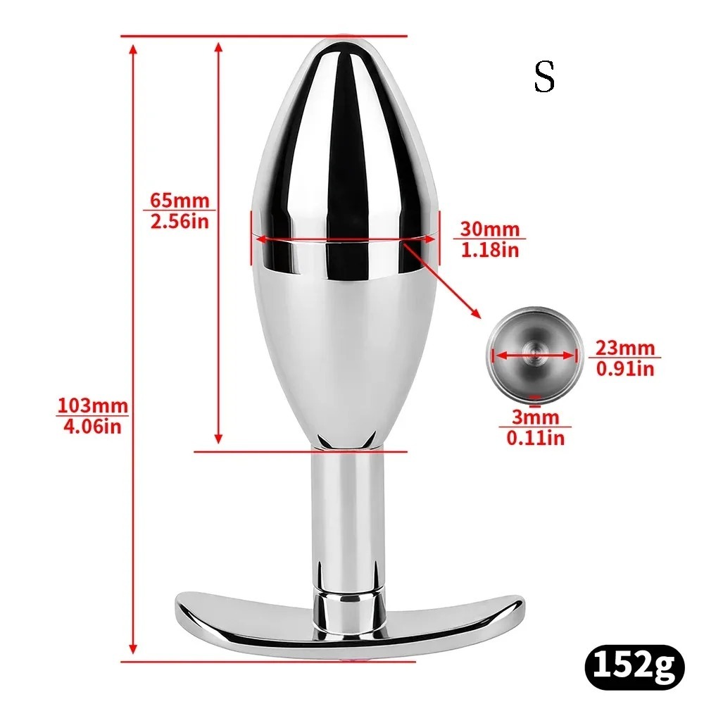 Fantasy Hidden Compartment Anal Plug Crystal Butt Plug for Women Stainless Steel Anal Anus Masturbation Adult Sex Toys Men_img_3