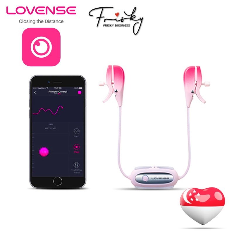 Lovense - Gemini Nipple Vibrator, Adult Female Rechargeable Sex Toys, Adult Interactive Sex Toys - Closing the Distance