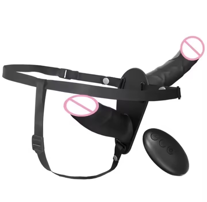 Wearable Double Ended Dildo Vibrator Strap On Remote Control Adult Sex Toys for Couples Lesbians Strap-On Panties Dildo