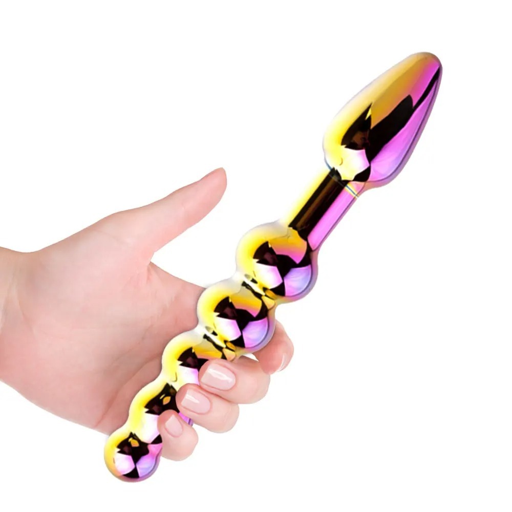 Glass Material Anal Beads Butt plug Anal Plug Female Masturbation Tool Vaginal Massager Prostate Stimulator Sex Toys for Couple_img_6