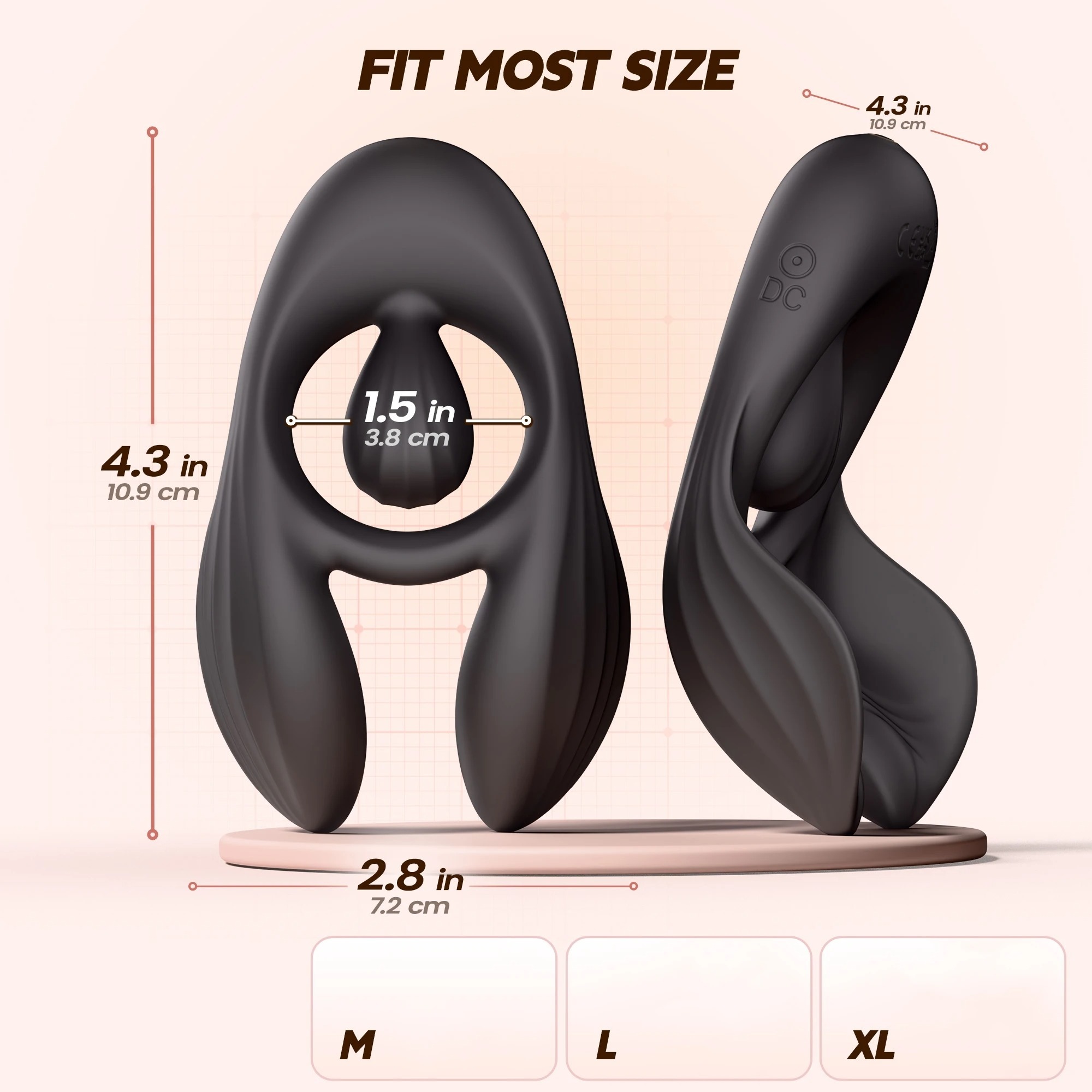 Vibrating Cock Ring for Men Delay Ejaculation Testicle Vibrator Remote Control Penis Ring Clit Stimulator Sex Toy for Men_img_3