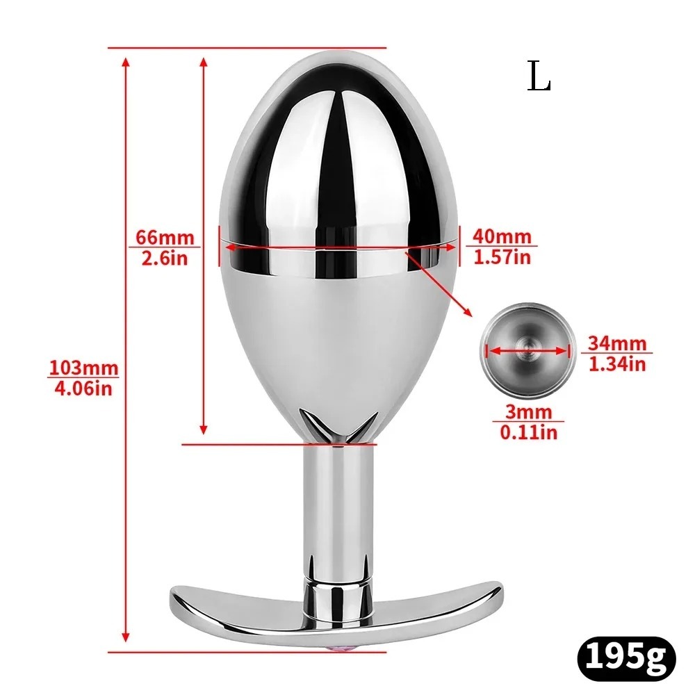 Fantasy Hidden Compartment Anal Plug Crystal Butt Plug for Women Stainless Steel Anal Anus Masturbation Adult Sex Toys Men_img_7