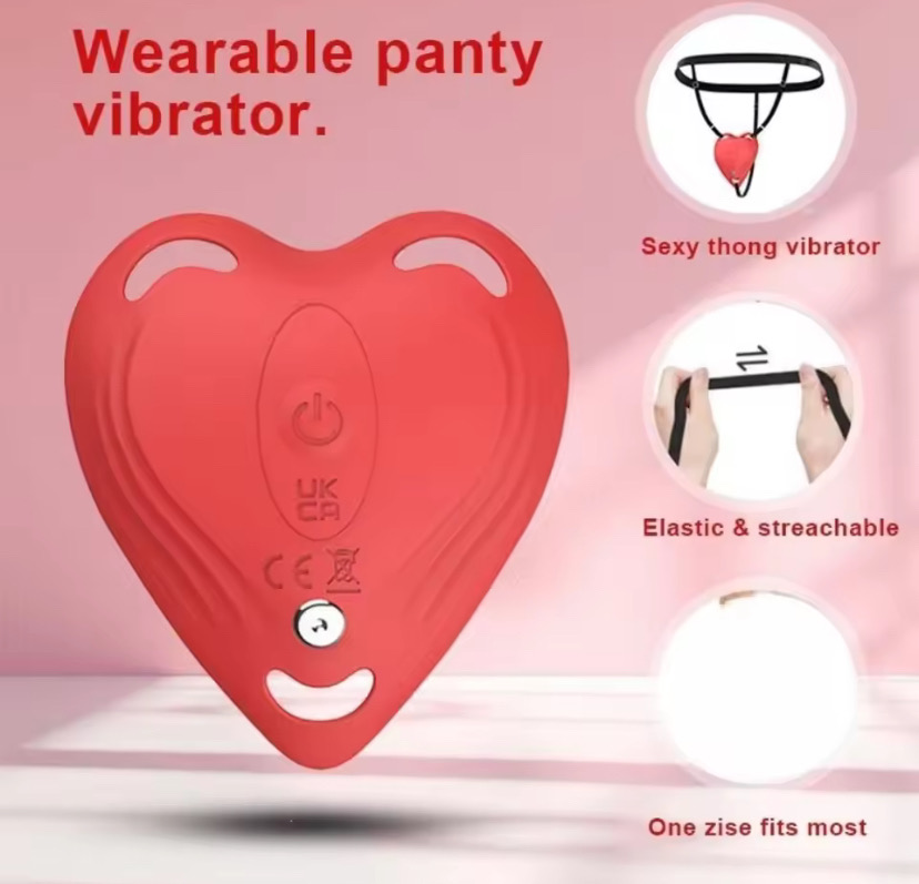 App Control Wearable Heart Vibrator Panty Thong Remote G-Spot Clitoris Massager Adult Sex Toys for Women Couple Distance Play_img_3