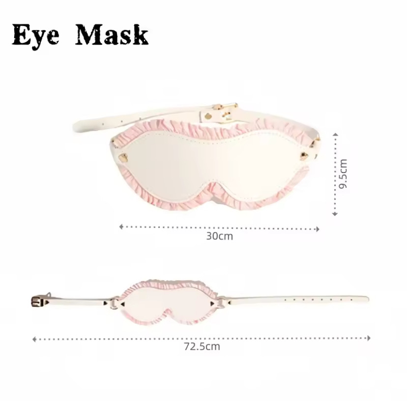 Adult BDSM Products Bondage Sex Toy Kits with PU Leather Handcuffs Collar Mask Bone Plug Game Accessories for Couple Erotic Shop_img_2