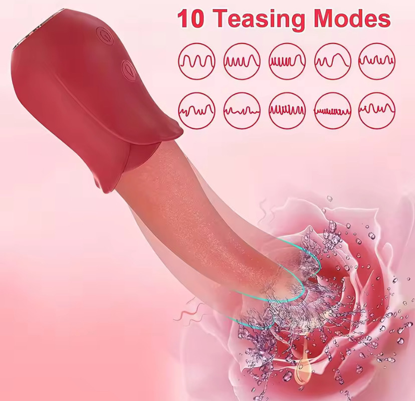Realistic Tongue Vibrator Female Powerful G Spot Clitoris Stimulator Thrusting Vagin Massager Masturbation Sex Toys for Women_img_4