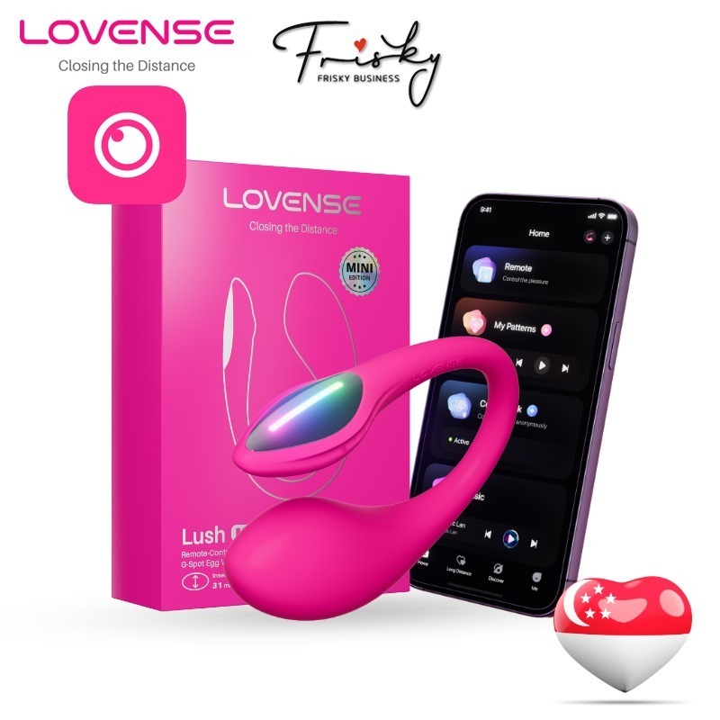 Lovense - Lush Mini App-Controlled Wearable Vibrator, Adult Interactive Sex Toys - Closing the Distance