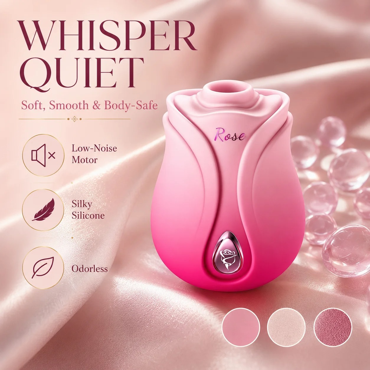 Rose Sucking Vibrator For Women G-Spot Clitoris Vagin Stimulator Powerful Suction Nipple Oral Massager Female Massager Sex Toys_img_2