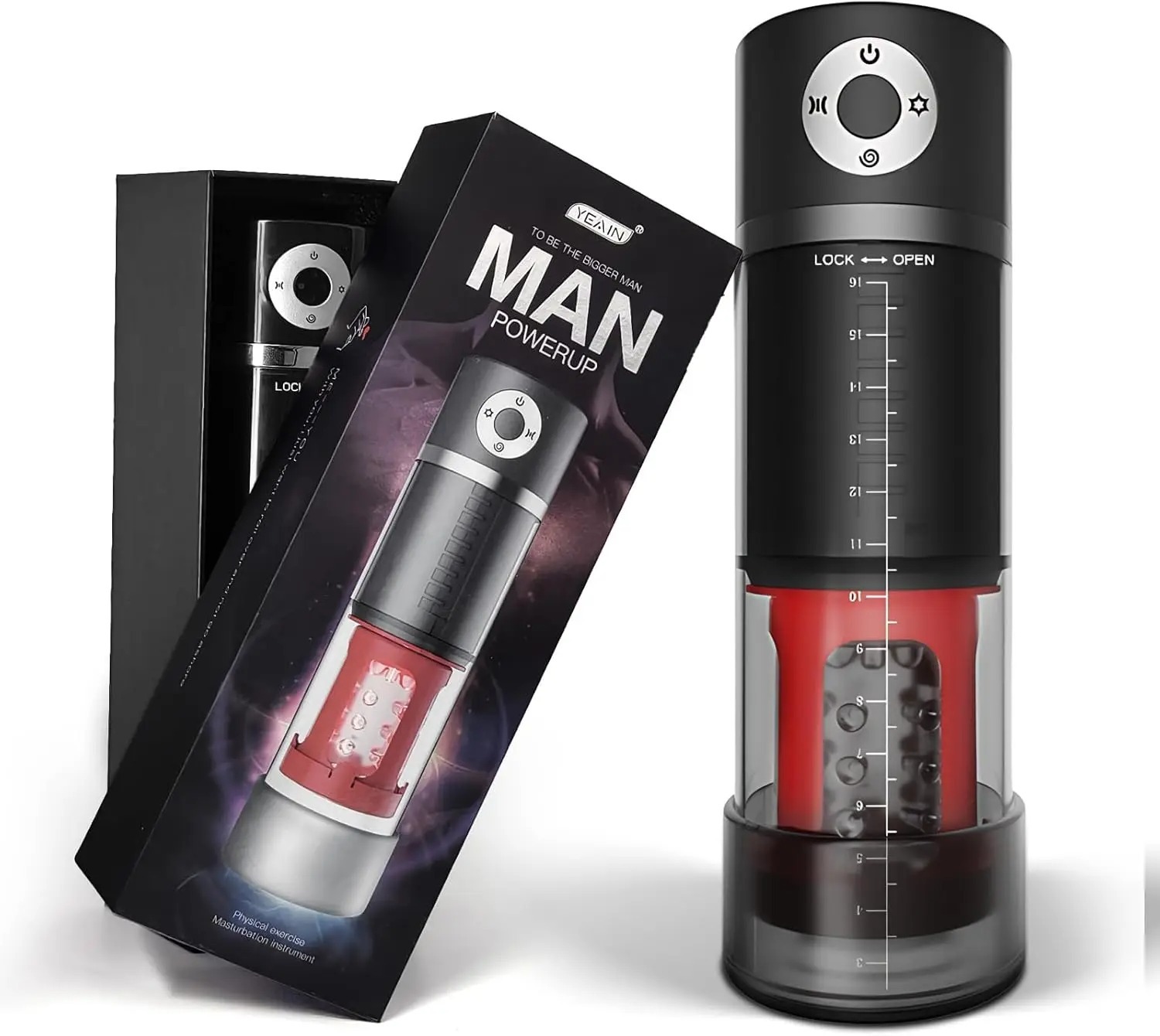Male Masturbator Automatic Men Sucking Thrusting Machine Devices Pocket Puzzy Realistic Hands Free Male Adult Toys