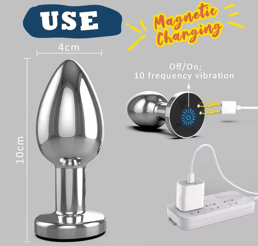 APP Remote Control Anal Plug Vibrator 10 Powerful Vibrations Prostate Massager with Flashing Light Base for Couple Adult Sex Toy_img_5