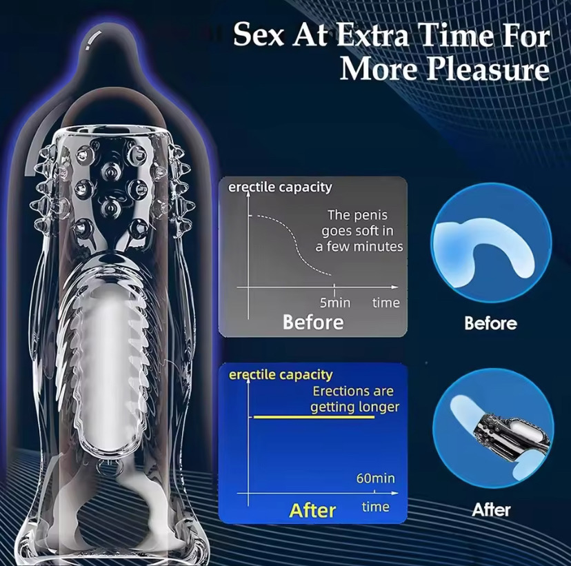 Vibrating Cock Ring for Men Silicone Penis Vibrator Intense Mens Vibrator Longer Harder Stronger Erection Adult Sex Toy for Men_img_3