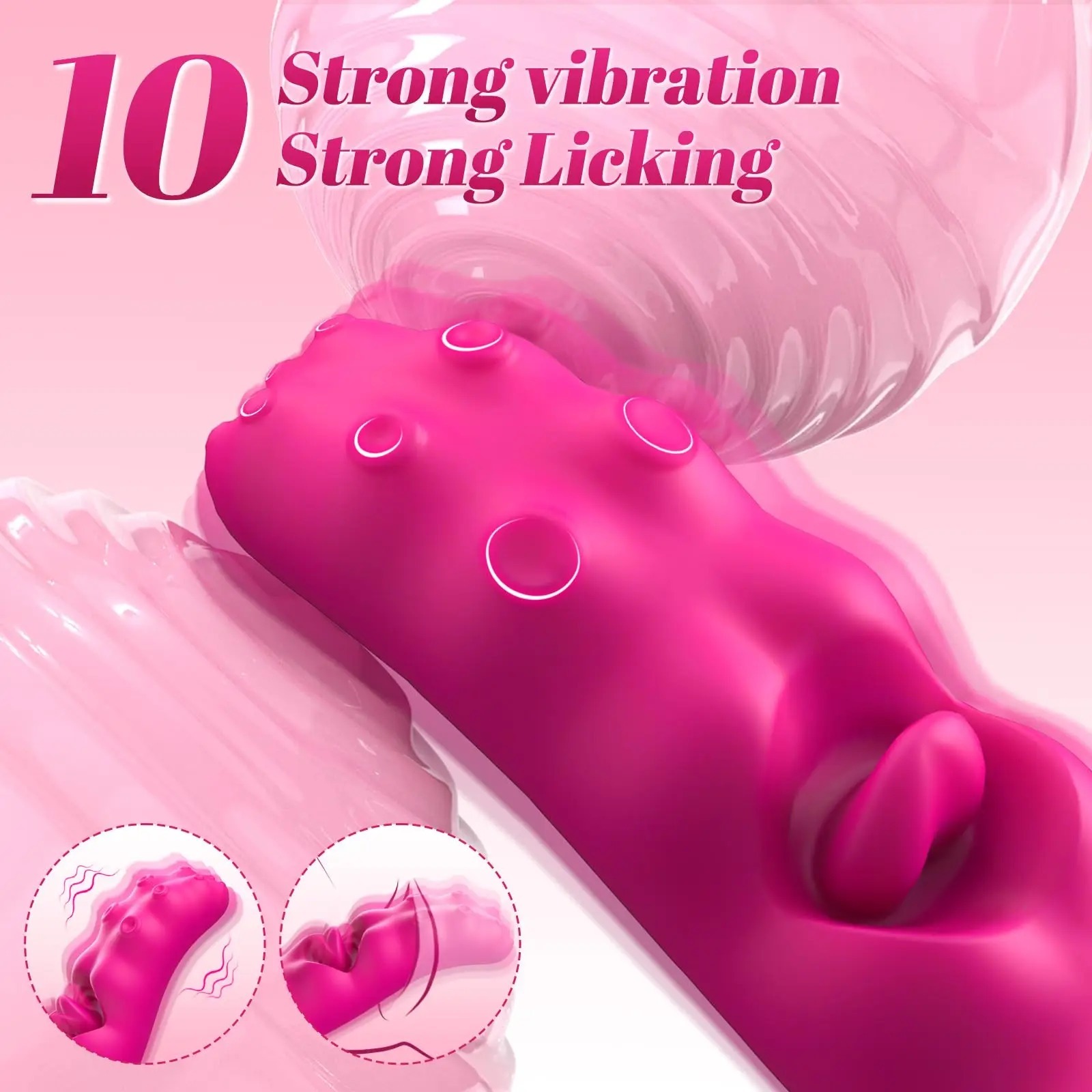 3 in 1 Tongue Licking Vibrator Couples Sex Toys for Women G Spot Dildo Stimulator Female Masturbation Adult Sex Toys 18+_img_3
