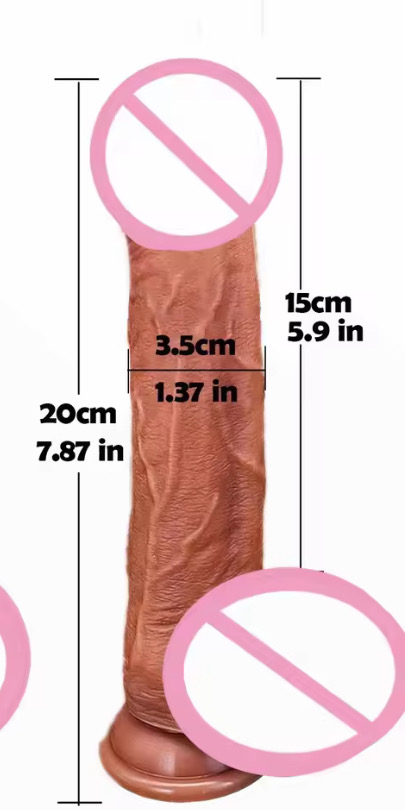 Heating Telescopic Dildo for Women, Soft Silicone Wearable Vibrator, Wireless Remote Control G-Spot Massager, Waterproof_img_1