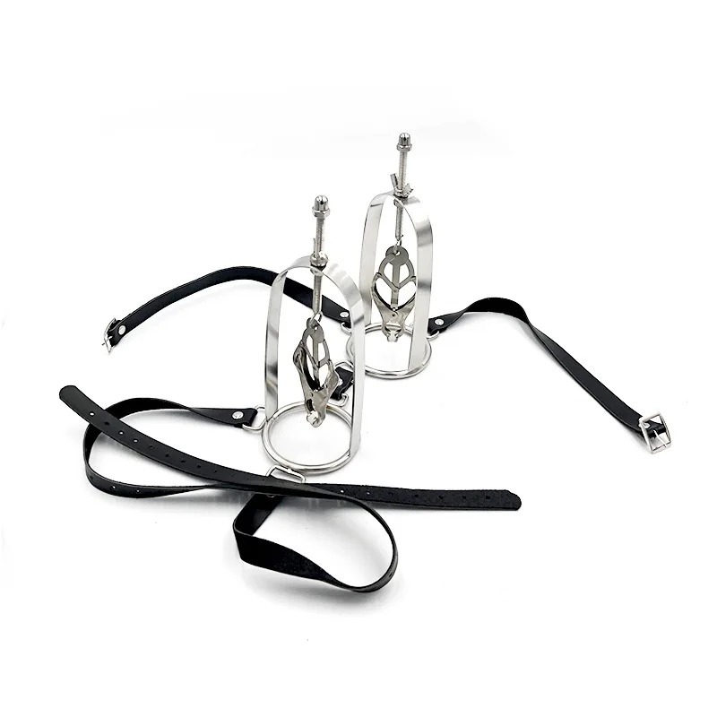 Bondage Props Vest Butterfly Stainless Steel Nipple Clips BDSM Couple Sex_img_4