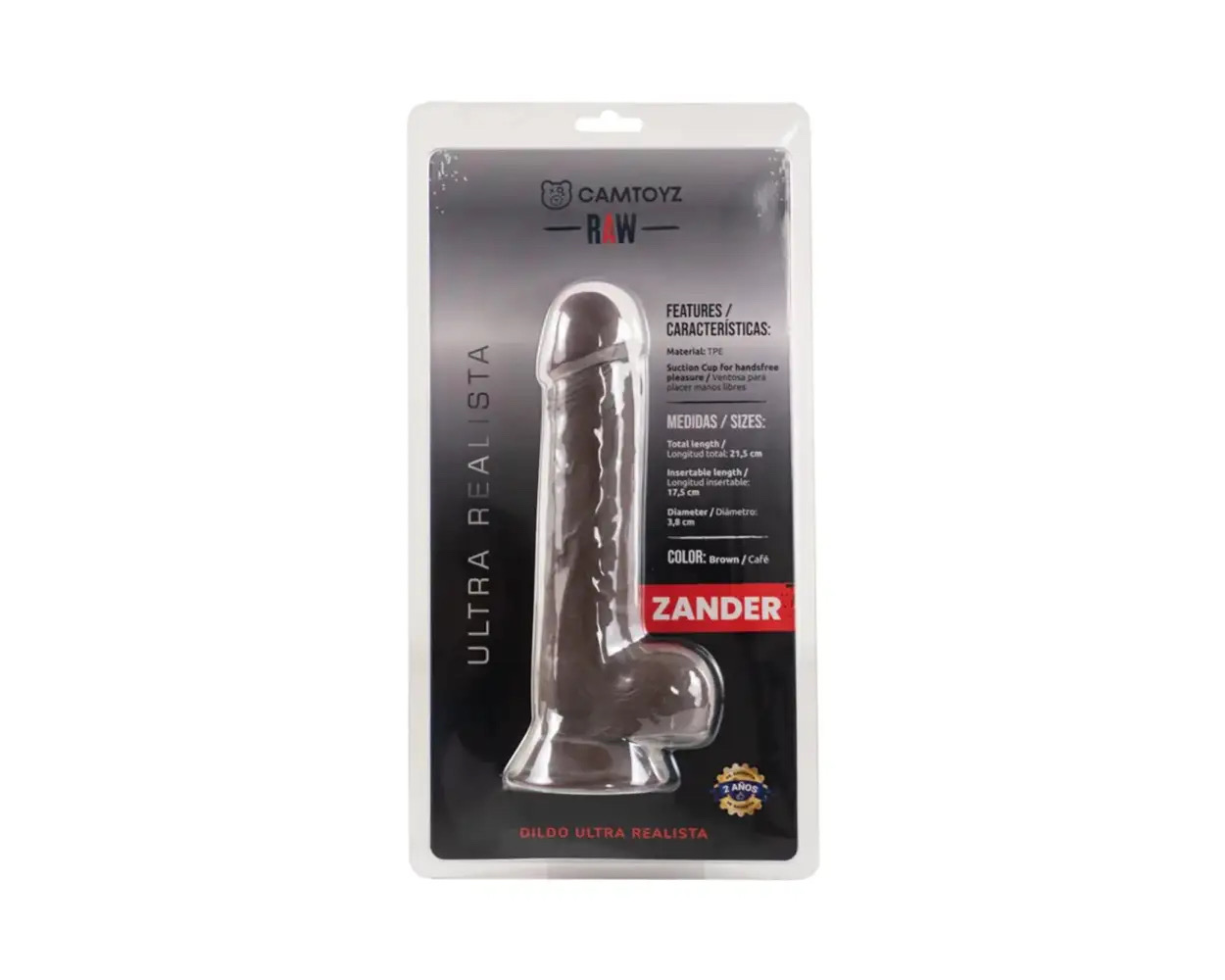 CAMTOYZ - RAW ZANDER 6.89-INCH ULTRA REALISTIC DILDO