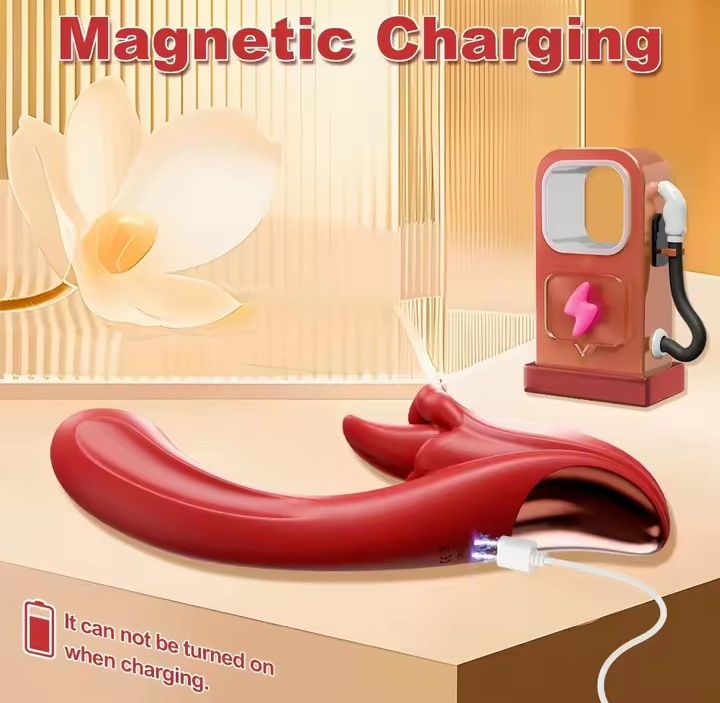 Tongue Licking Vibrator Clitoral Stimulator with Realistic Oral Sensation 10-Frequency Adult Sex Toys Women Rechargeable_img_3