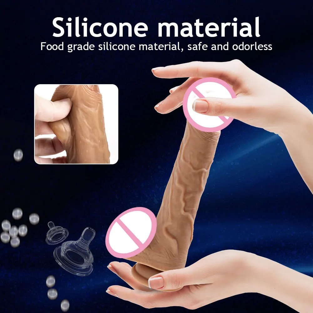Remote Control Thrusting Realistic Dildo Vibrator G Spot Telescopic Or Swing Big Penis Stimulator Suction Cup Sex Toys for Women_img_7