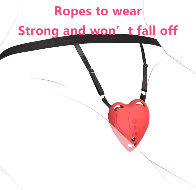 App Control Wearable Heart Vibrator Panty Thong Remote G-Spot Clitoris Massager Adult Sex Toys for Women Couple Distance Play_img_1