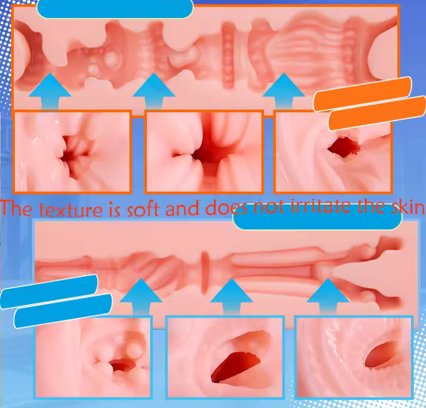 Realistic Male Masturbator Cup Silicone Artificial Vagina Pocket Pussy Sexy Toy for Men Self-Pleasuring Gay Insertable Adult Sex_img_5