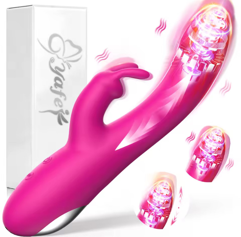 Rabbit Thrusting Vibrator 10 Vibrating Thrusting G Spot Vibrator Anal Dildo with Liquid Silicone Vaginal Massage Adult Sex Toys