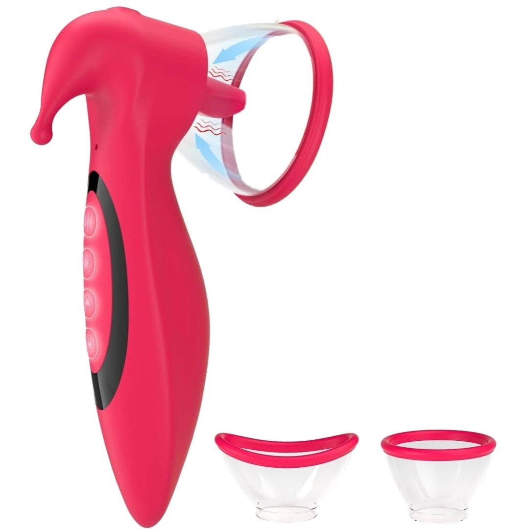 Powerful Sucking Vibrator for Women Tongue Licking Vibrating Clitoris Sucker Vibrator Nipple Stimulator Adults Sex Toy