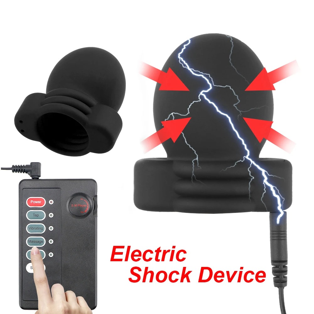 Medical Exerciser Electric Shock Penis Ring For Men Therapy Massage Sex Toys Male Masturbation Glans Trainer Electro Stimulator