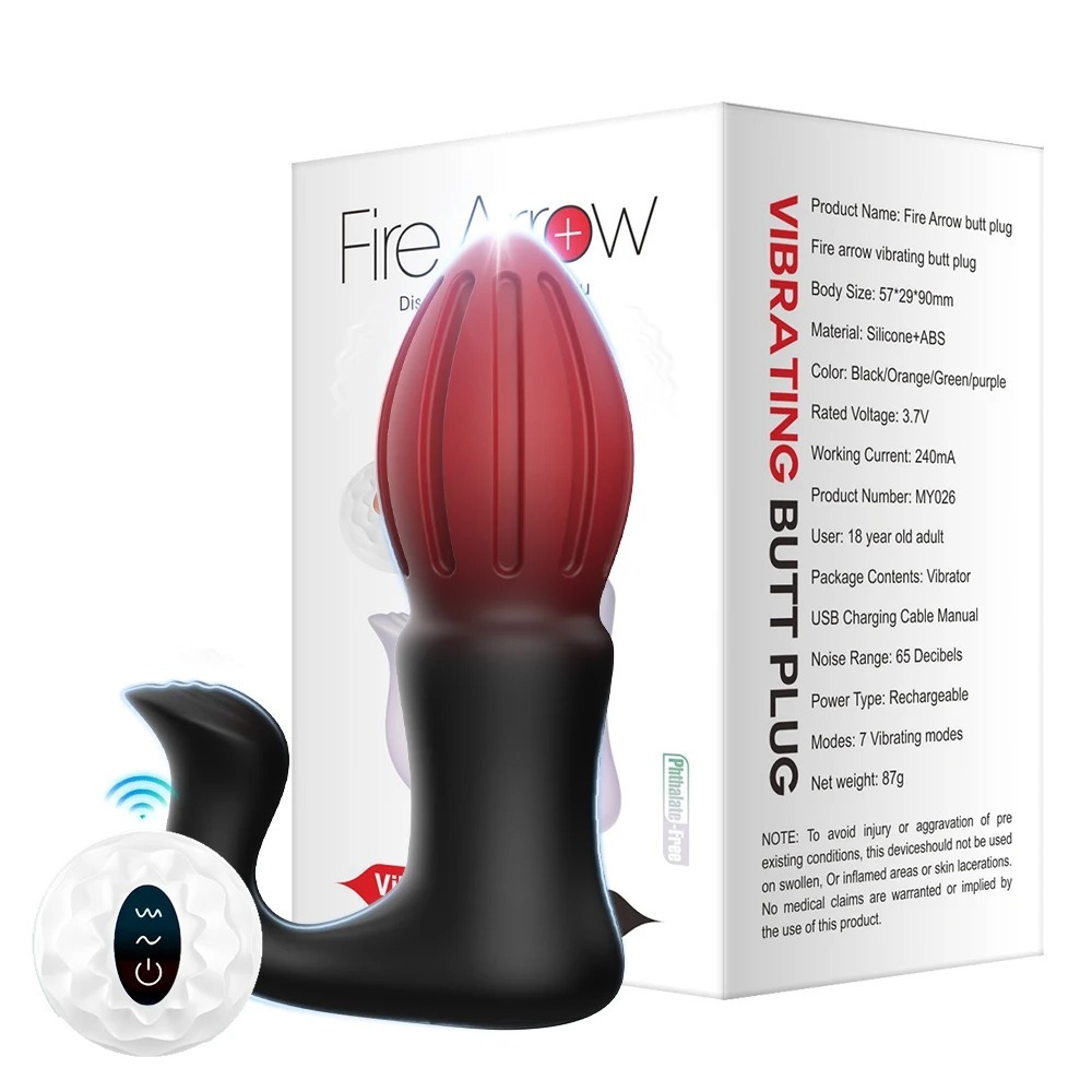 Anal Plug Vibrator 2 in 1 Remote Control Clitoris Stimulator 7 Vibration Dual Motors Vibrating Butt Plug Anal Toys for Women Man_img_1