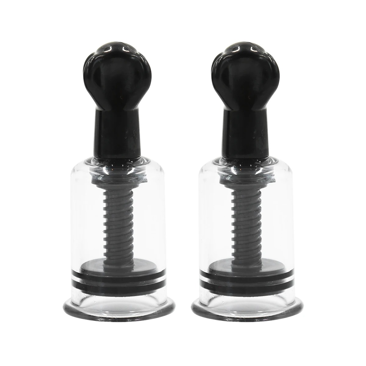 1 Pair Nipple Enlargement Sucker Suction Cupping Vacuum No Pump Body Therapy BDSM Adult Game Sex Toys for Women_img_4