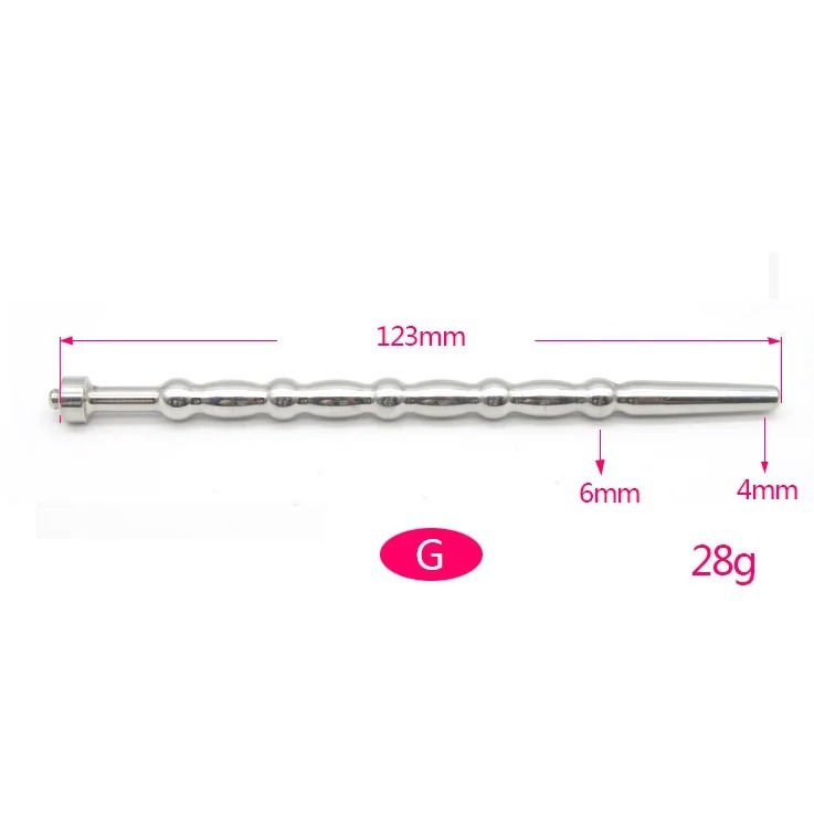 Stainless Steel Male Urethral Catheter Penis Beads Plug Stimulation Urethral Dilator Sounding Horse Eye Stimulator Men Sex Toy_img_7