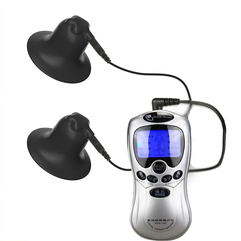 Electric Shock Nipple Sucker Enlarger Nipple Clamp Pussy Pump Clit Clip Vacuum Stimulate Breast Enlarger Sextoy For Women Men SM_img_1