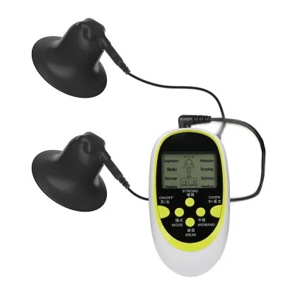 Electric Shock Nipple Sucker Enlarger Nipple Clamp Pussy Pump Clit Clip Vacuum Stimulate Breast Enlarger Sextoy For Women Men SM_img_3