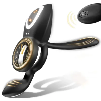 4in1 Vibrating Cock Ring Vibrator Penis Ring G Spot Clit Stimulator Men Ejaculation Delay Remote Control Couple Sex Toy_img_0