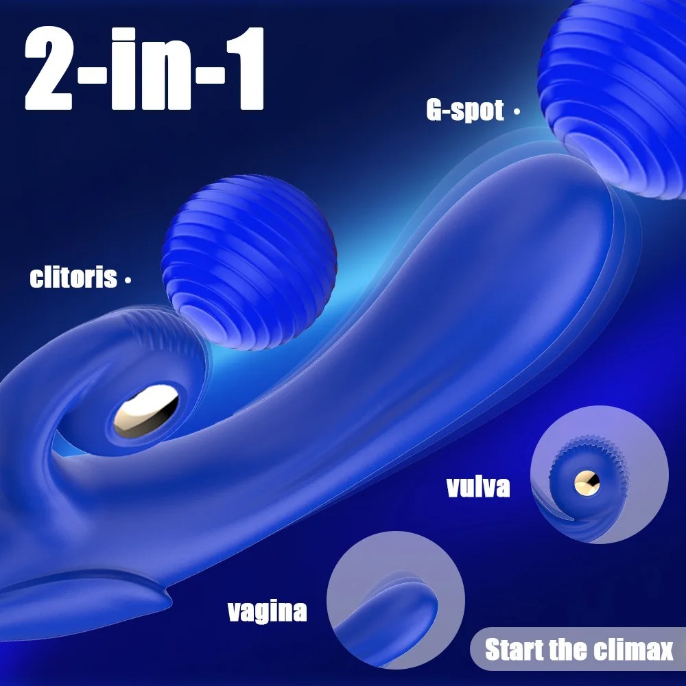 3 in 1 G-spot Rabbit Vibrator for Women 10 Modes Vibrating Dildo Nipple Anal Clitoral Vagina Massager Adult Sex Toy for Couples_img_9
