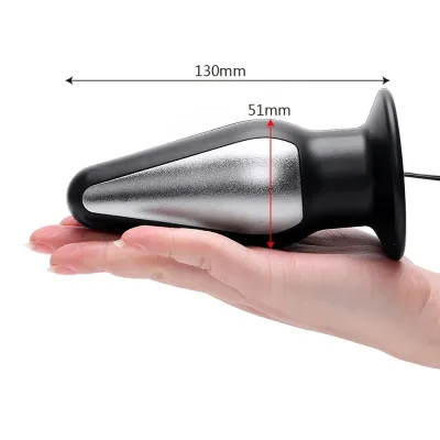 51mm Big Anal Plug for Women Dildo Vaginal Ball Electric Shock Stimulator Men Butt Dilator Medical Sex Toys Couples Erotic Goods_img_5