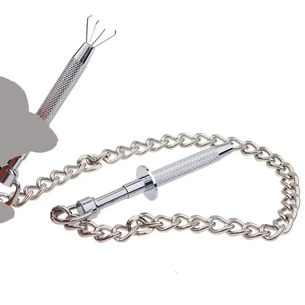 Stainless Steel Nipple Milk Clips with Metal Chain Breast Labia Clip Sex Slaves Nipple Clamps Bdsm Bondage Sex Toys For Couples_img_5