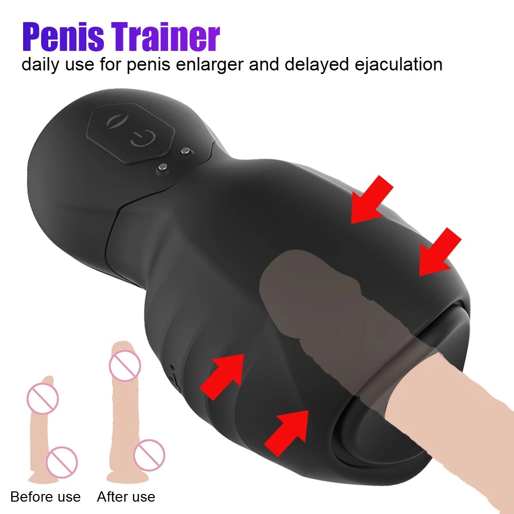 125mm Automatic Glans Sucking Vibrators Male Masturbator Vaginal For Men Penis Enlarger Cock Exerciser Sucker Sucks Sex Toys 18_img_4