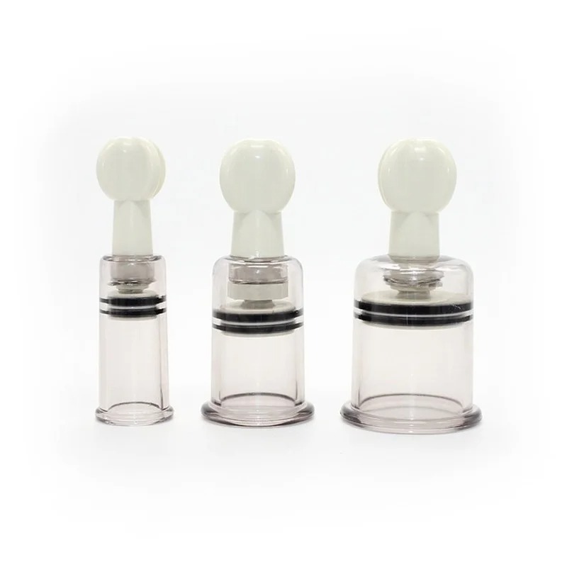 1 Pair Nipple Enlargement Sucker Suction Cupping Vacuum No Pump Body Therapy BDSM Adult Game Sex Toys for Women_img_9