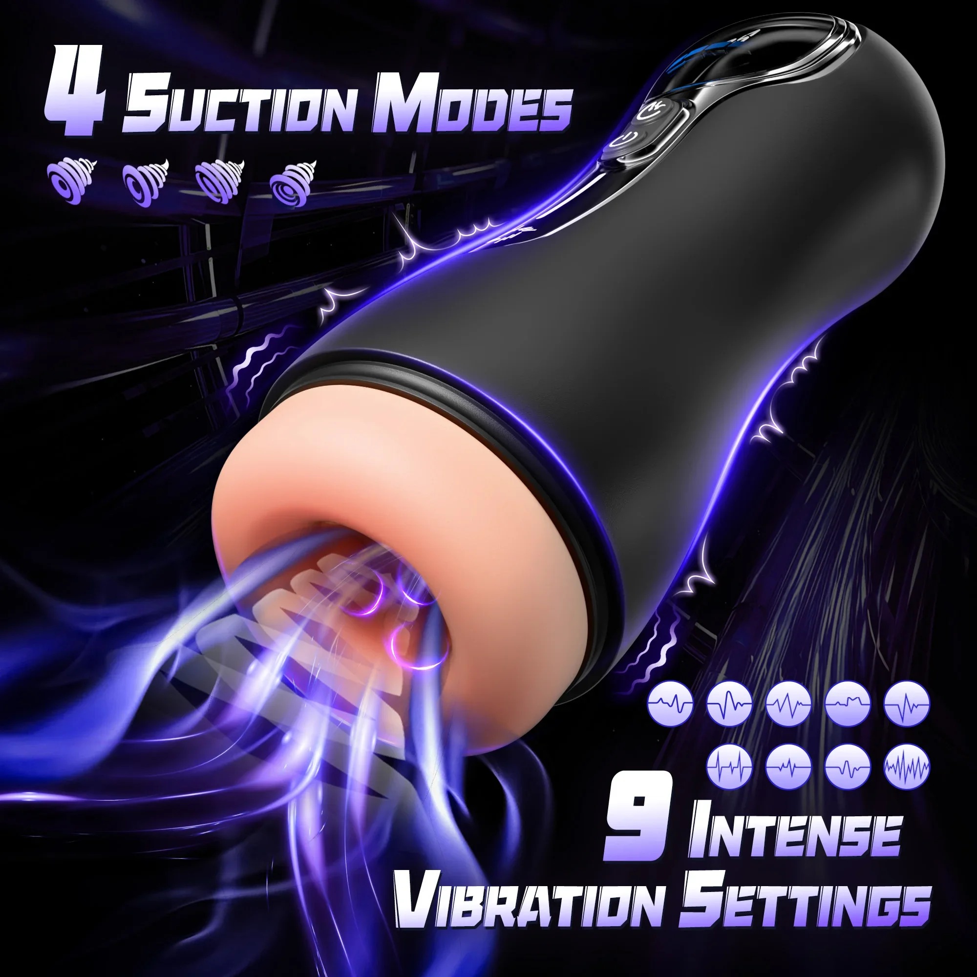 Automatic Male Sucking Masturbator LCD Display Masturbation Cup With 9 Vibrating Mode Pocket Pussy Adult Sex Toys for Man_img_5