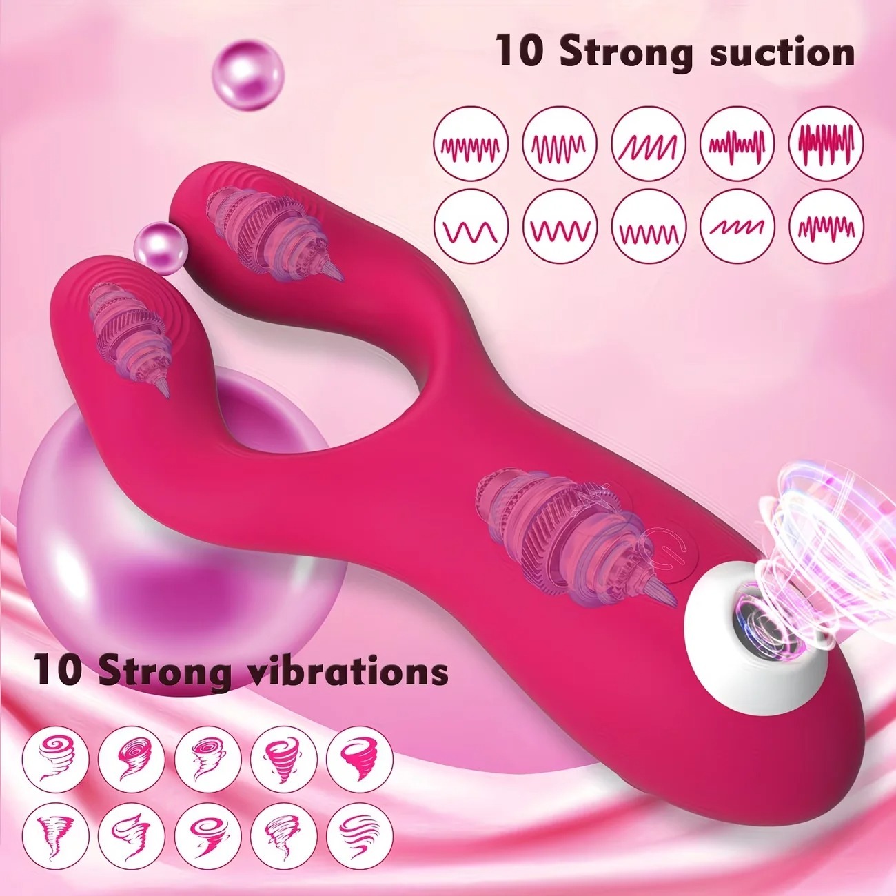 Vibrating Cock Ring Clitoral Stimulator Testicle Massager Pleasure 10 Vibrations Penis Ring Vibrator Couples Adult Sex Toys 18+_img_6