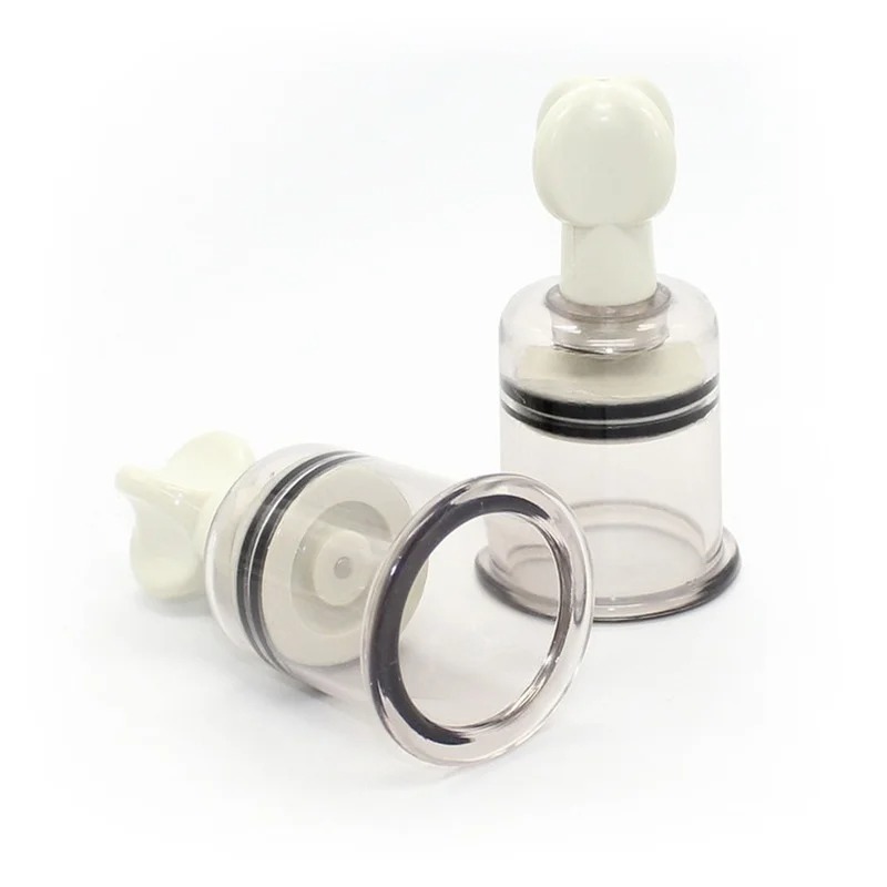 1 Pair Nipple Enlargement Sucker Suction Cupping Vacuum No Pump Body Therapy BDSM Adult Game Sex Toys for Women_img_10