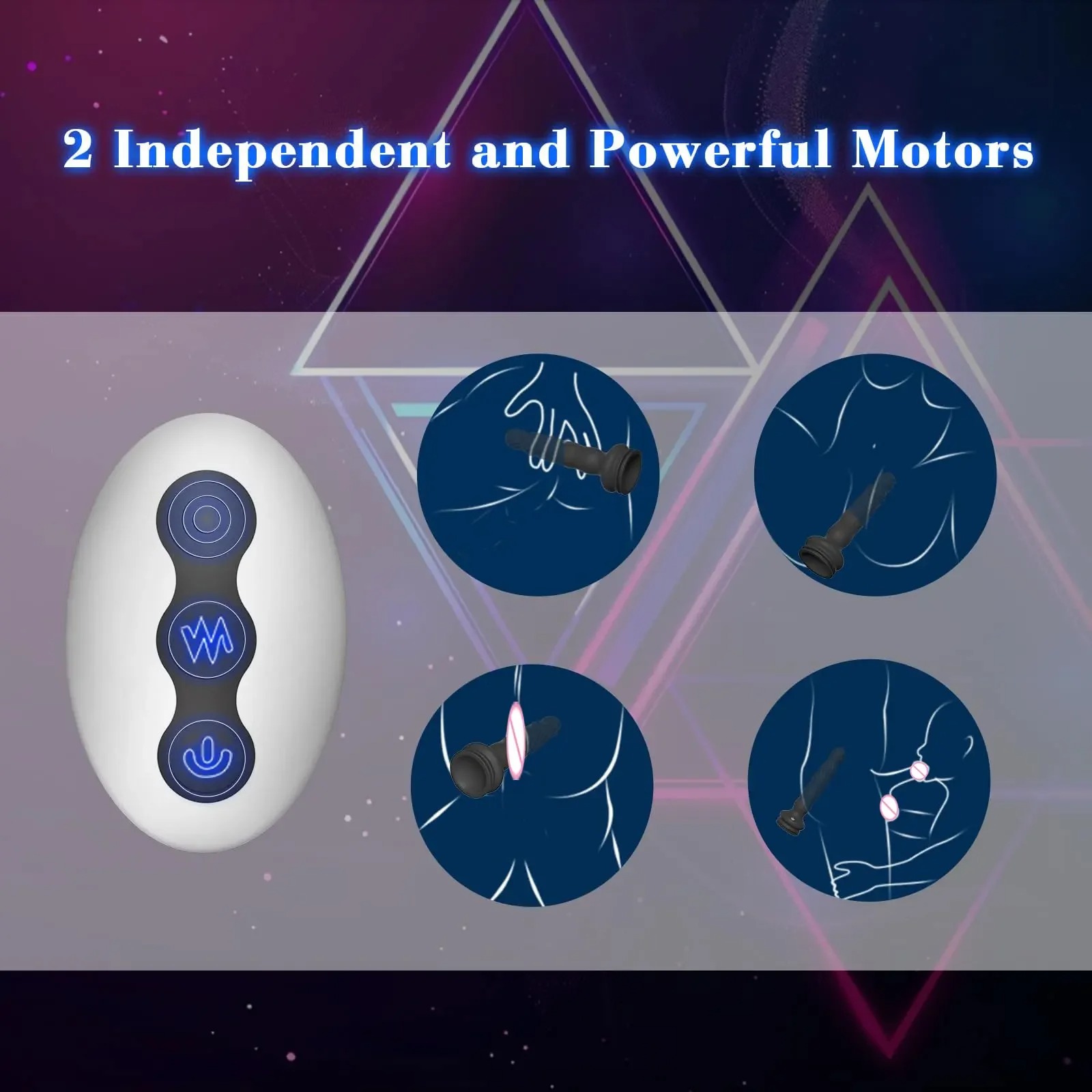 Remote Control Anal Vibrator Male Prostate Massager Wriggling Rotating Vibrating Anal Beads Adult Sex Toys with Suction Cup_img_4
