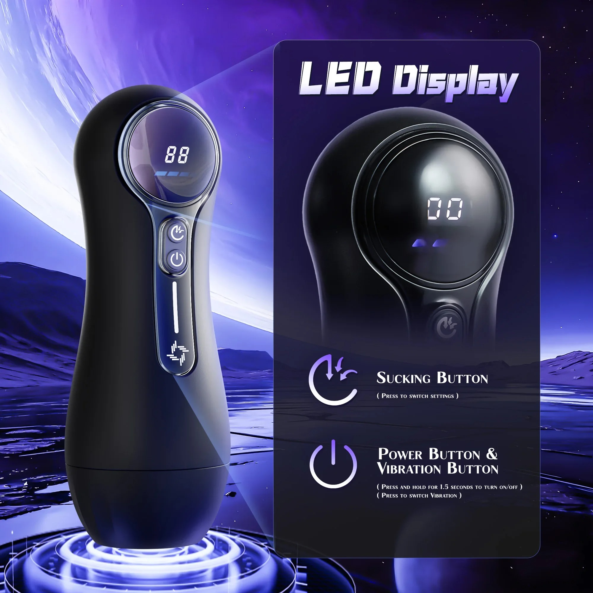 Automatic Male Sucking Masturbator LCD Display Masturbation Cup With 9 Vibrating Mode Pocket Pussy Adult Sex Toys for Man_img_4