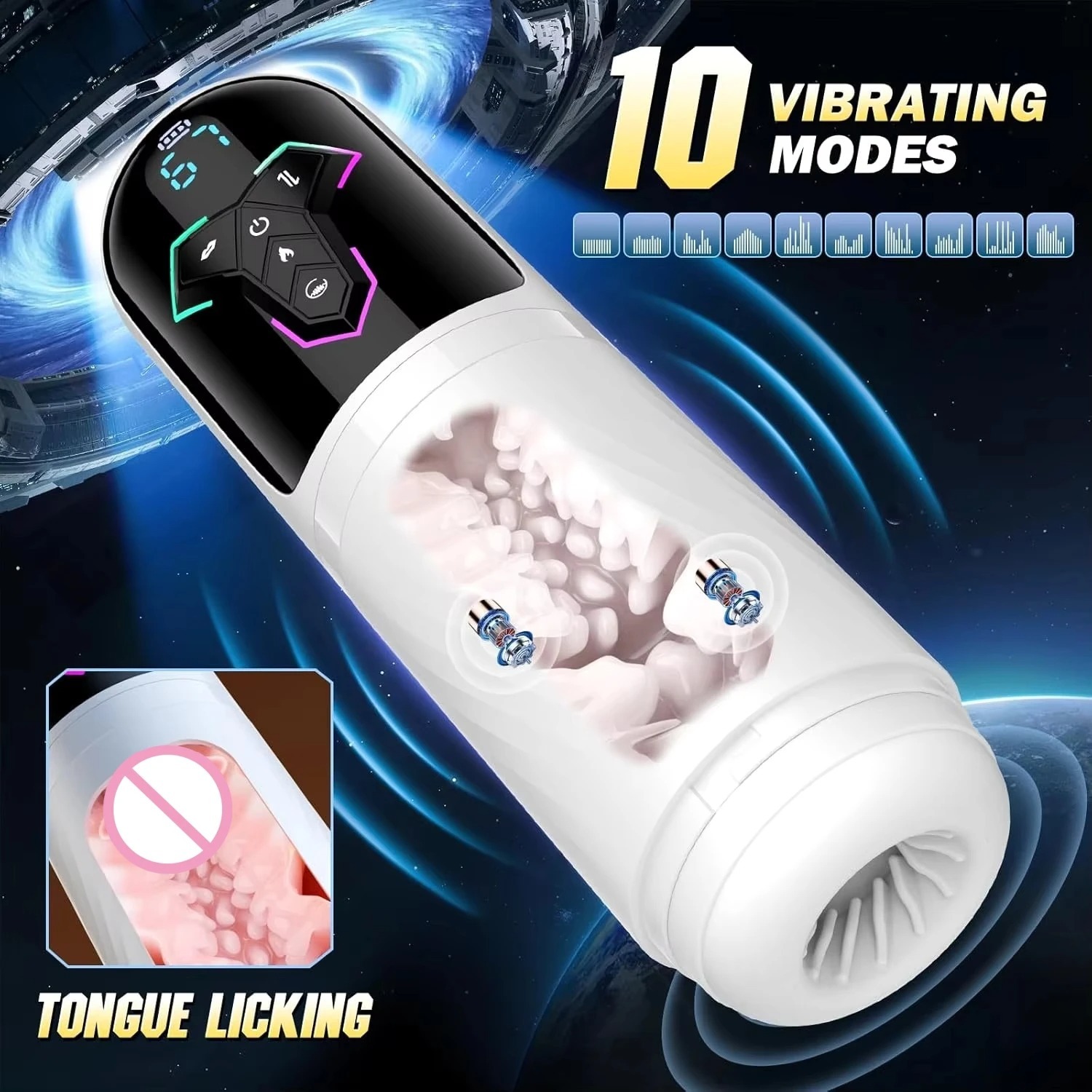 Heating Automatic Male Masturbator AI & APP Control Blowiob Machine Pocket Pussy Penis Pump LCD Display Sex Toys for Men_img_3