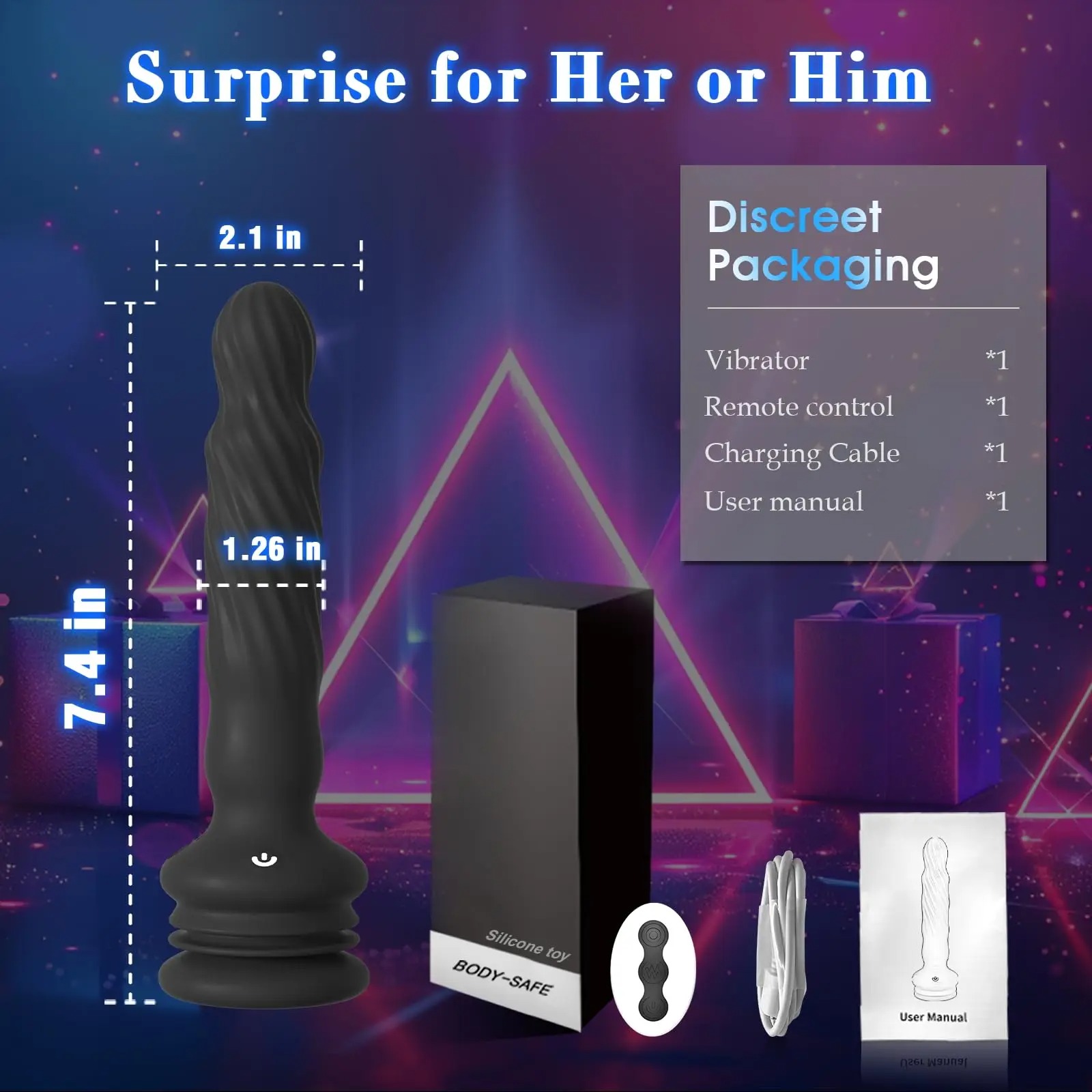 Remote Control Anal Vibrator Male Prostate Massager Wriggling Rotating Vibrating Anal Beads Adult Sex Toys with Suction Cup_img_2