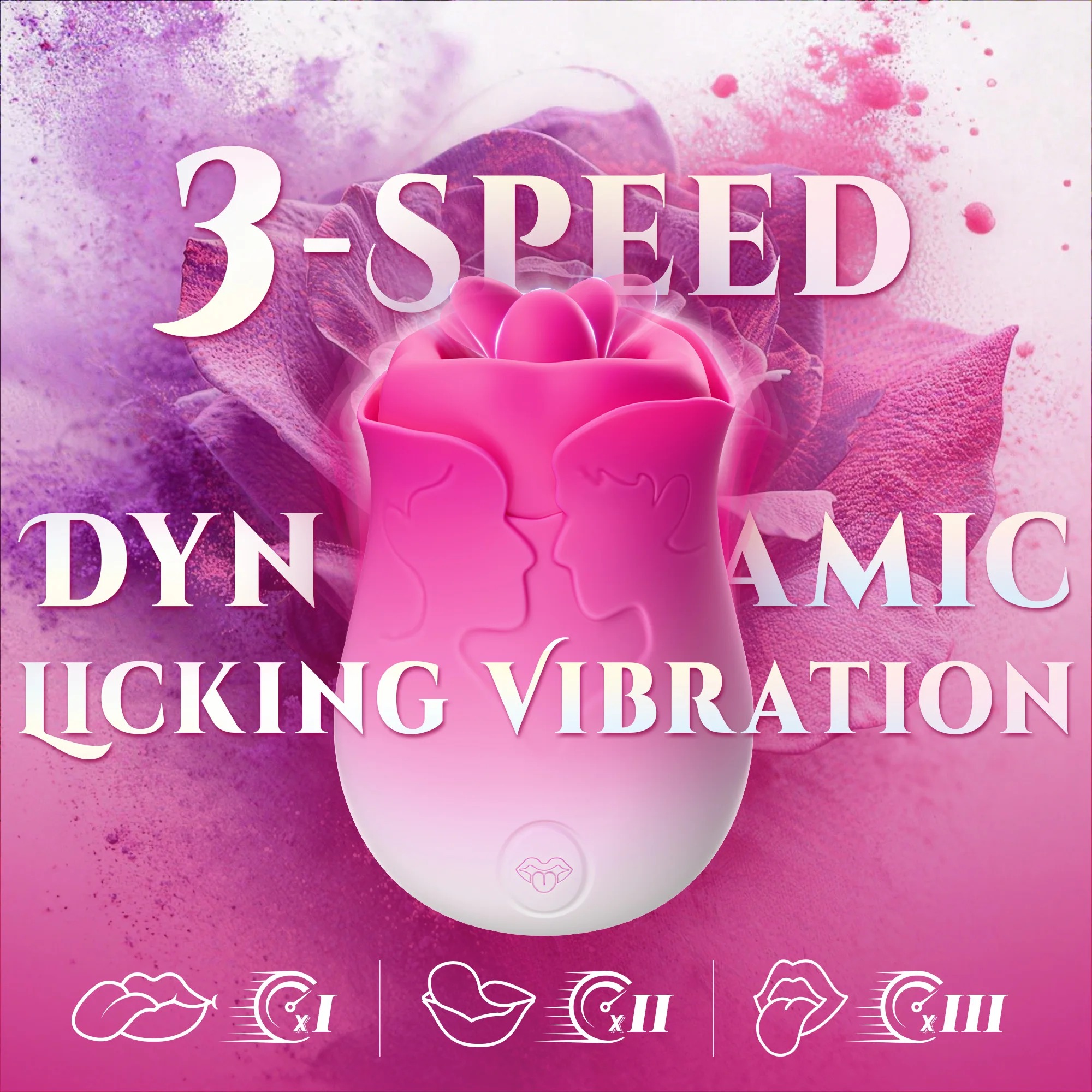 Rose Vibrators Tongue Swirling Vibrating Sex Toys for Women Nipples Clitoris Stimulator Female Masturbation Adult Goods_img_1