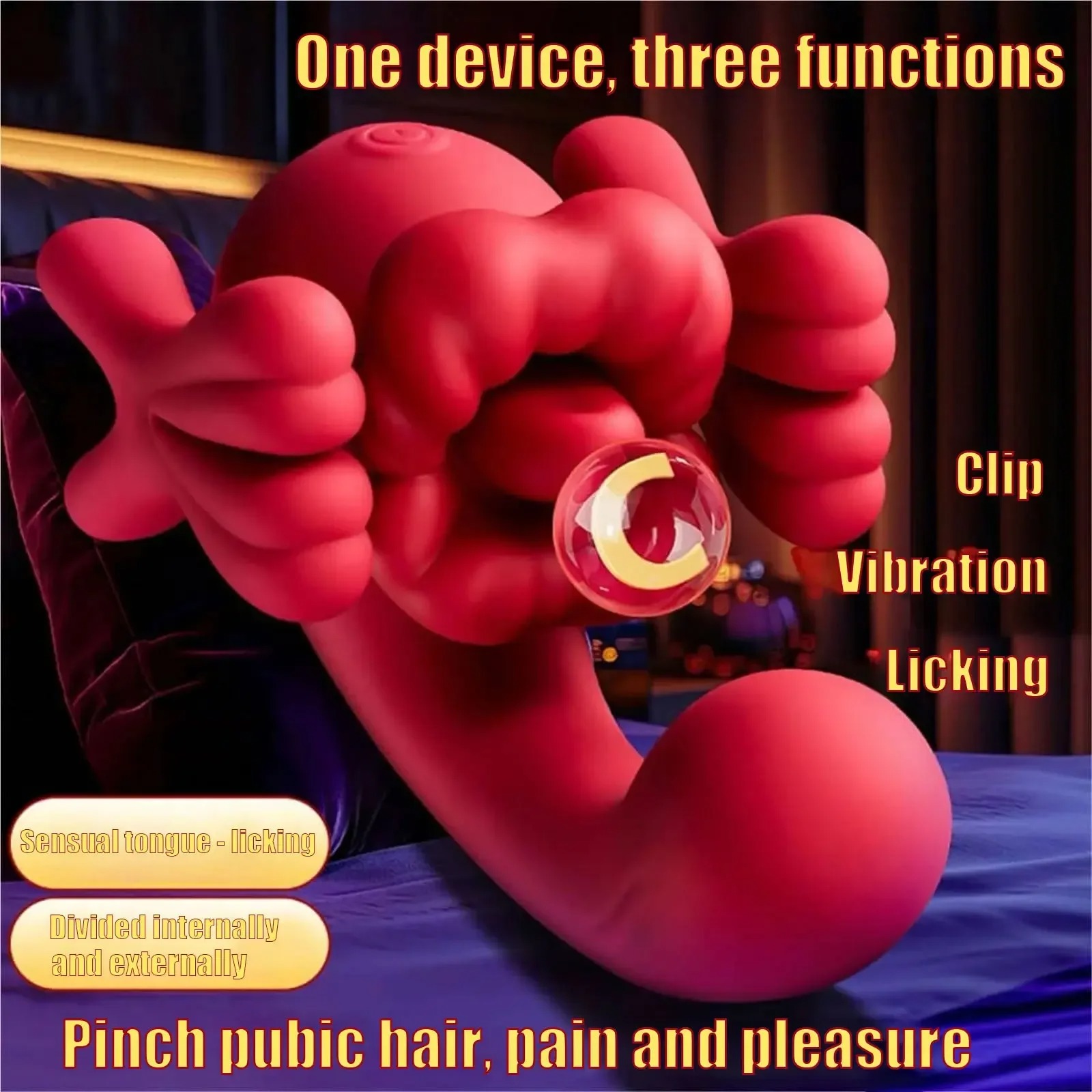 3in1 Tongue Licking Vibrator for Women G spot Clitoral Stimulator Dildo Vagina Massager Female Masturbation Adult Sex Toy_img_3