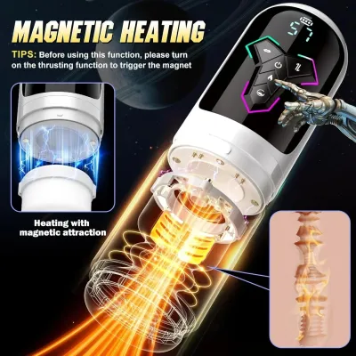 Heating Automatic Male Masturbator AI & APP Control Blowiob Machine Pocket Pussy Penis Pump LCD Display Sex Toys for Men_img_4