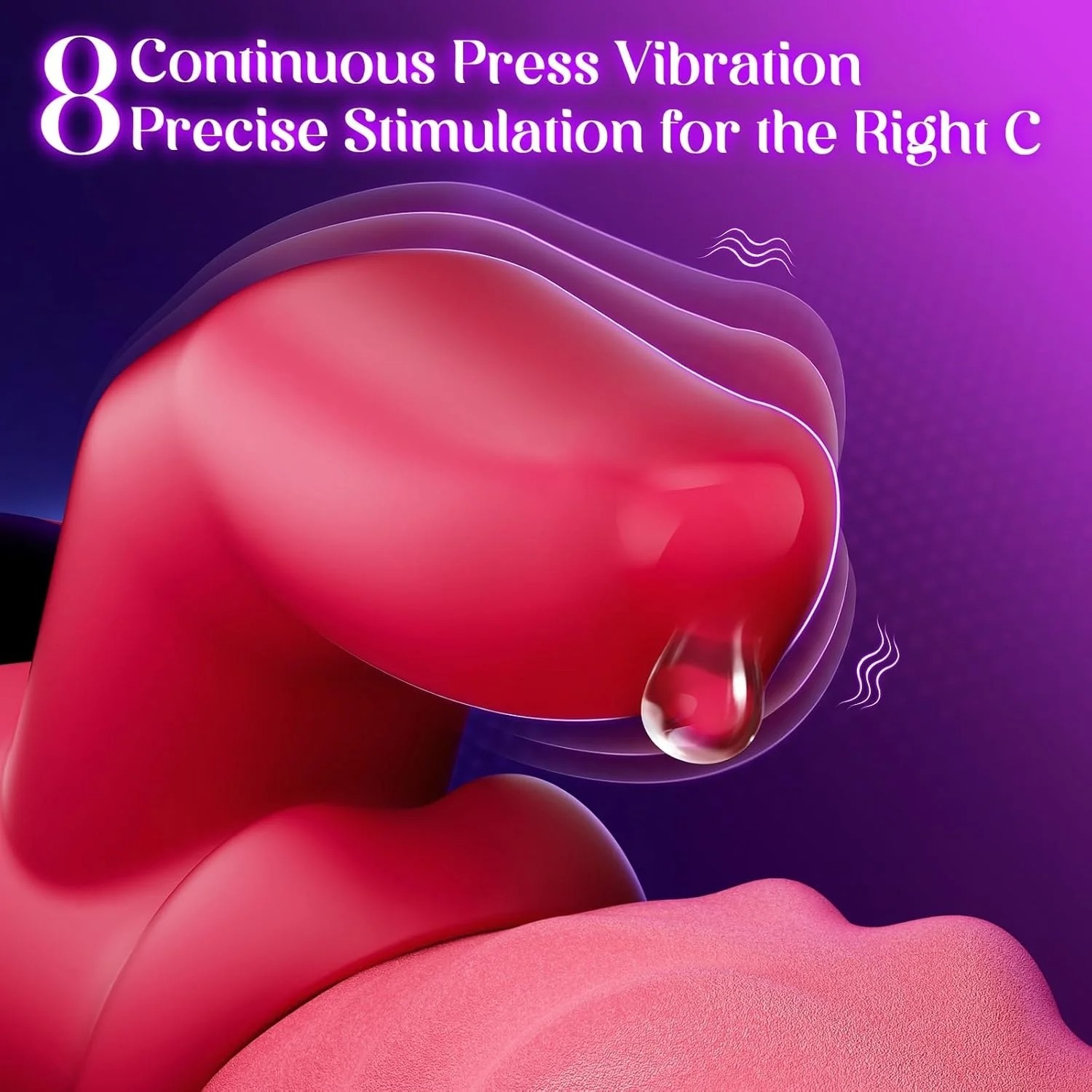 2 IN1 Wave Thrusting Dildo Vibrator for Women G Spot Rabbit Vibrators Clit Stimulator Female Masturbator With LED Adult Sex Toys_img_4
